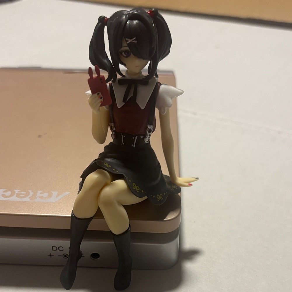 Anime Girl Ame-Chan Figurine with Red and Black Outfit